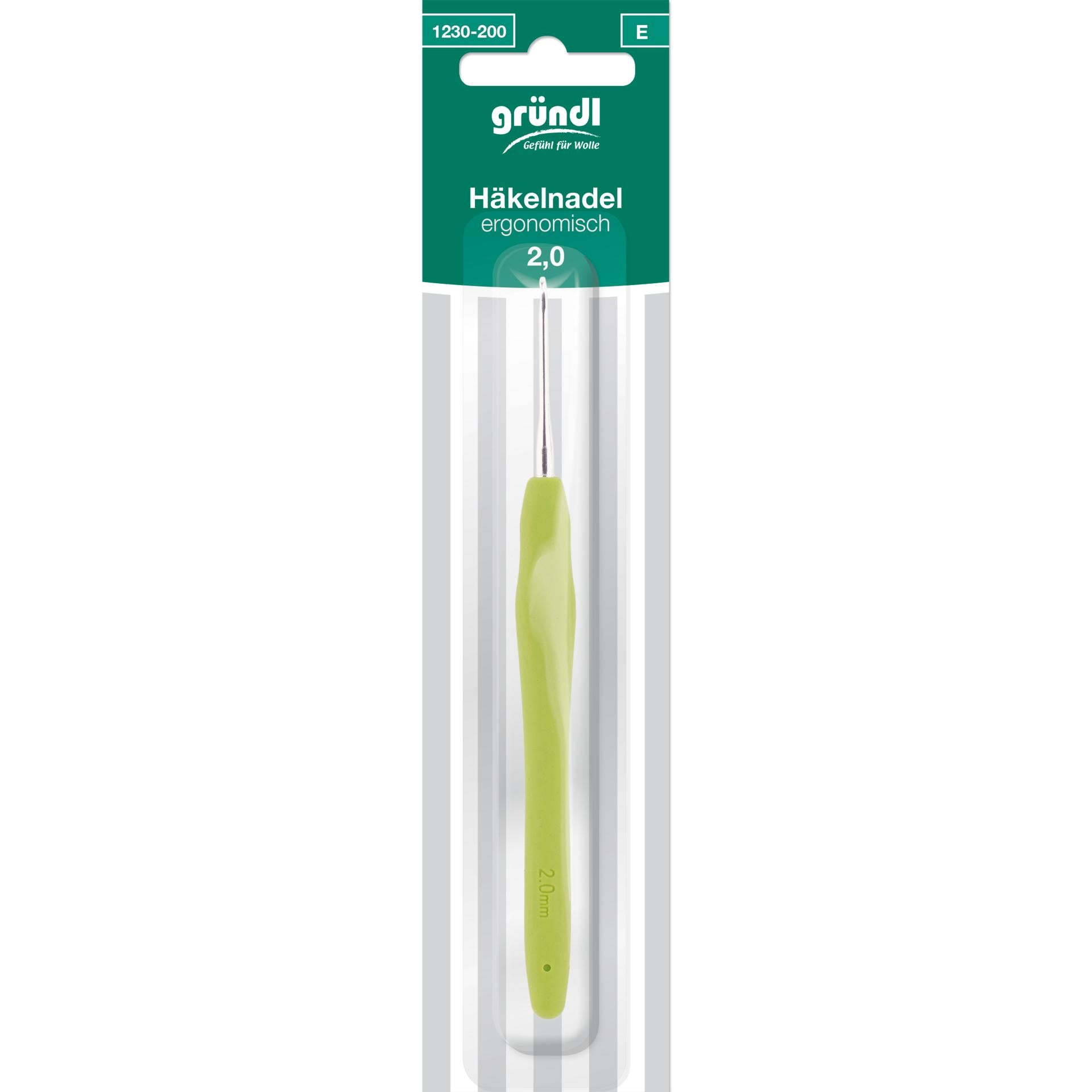 Gründl Häkelnadel ergonomisch mit Kunststoffgriff