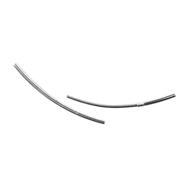 Röhrensteckverschluss gold -quetschen od. kleben +6 Fäden 6cm 1 Stk.