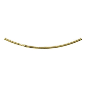 Röhrensteckverschluss gold -quetschen od. kleben +6 Fäden 6cm 1 Stk.