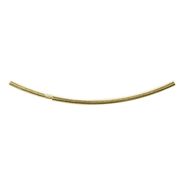 Röhrensteckverschluss gold -quetschen od. kleben +6 Fäden 6cm 1 Stk.