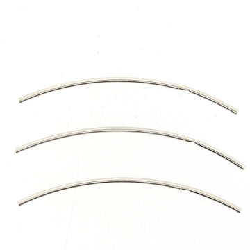 Röhrensteckverschluss silber -quetschen od. kleben +6 Fäden 6cm 1 Stk.