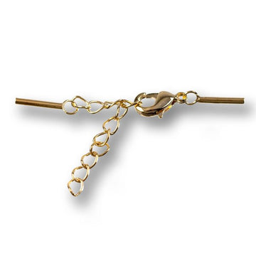 Schmuckverschluss gold zum Kleben od. Quetschen 1mm 5 Stk.