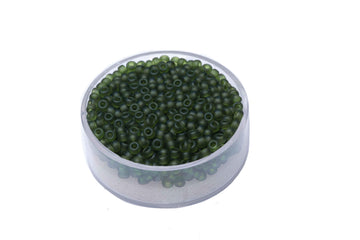 Miyuki Rocailles transparent matt turmalin 2,5 mm, 12g
