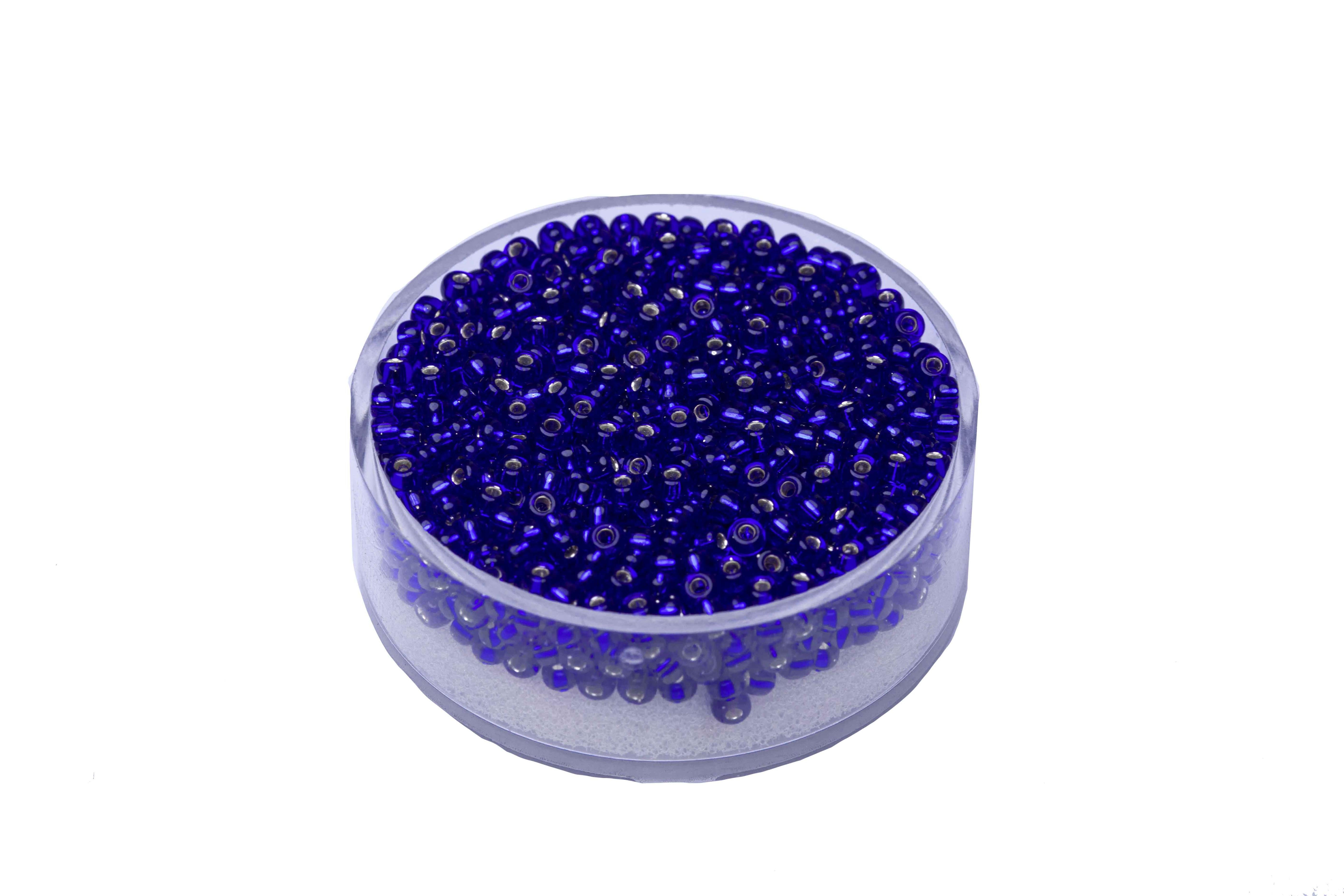 Miyuki Rocailles Silverlined Saphir 2,5 mm 12 g