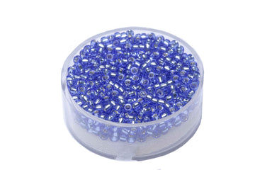 Miyuki Rocailles Silverlined Light Saphir 2,5 mm 12 g