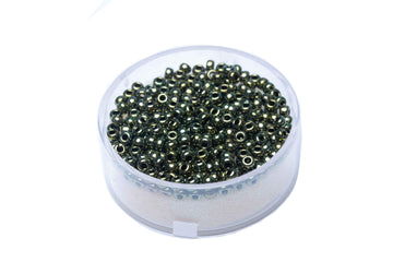 Miyuki Rocailles metallisches Olivin 2,5 mm 5g