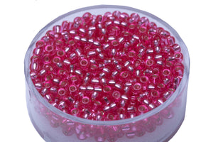 Miyuki Rocailles Silbergefütterte Rose 2,5 mm 12 g