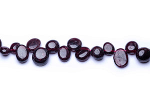 Granat Nuggets gebohrt 0,5-1,5cm Edelstein-Strang 40cm