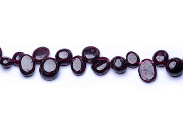 Granat Nuggets gebohrt 0,5-1,5cm Edelstein-Strang 40cm