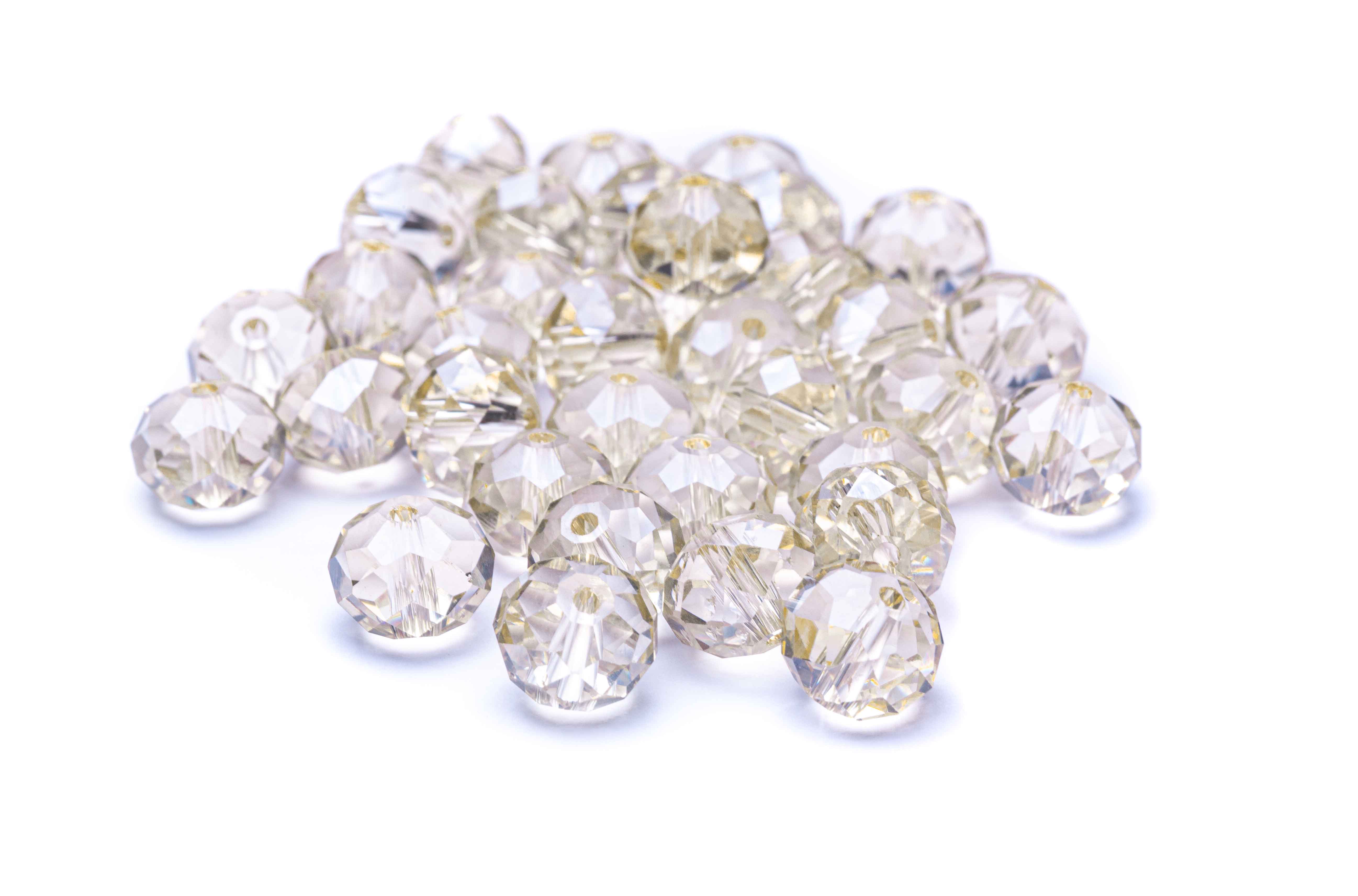 Glasschliffperlen Abacus 10x8mm 35 Stk.