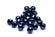 Glasschliffperle rund schwarz 8mm 25 Stk.