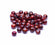 Glasperle Marmor rot glänzend 6mm 50 Stk.