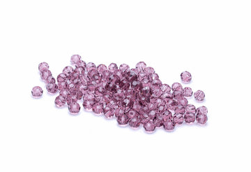 Glasschliffperle lila rund 4mm 100 Stk.