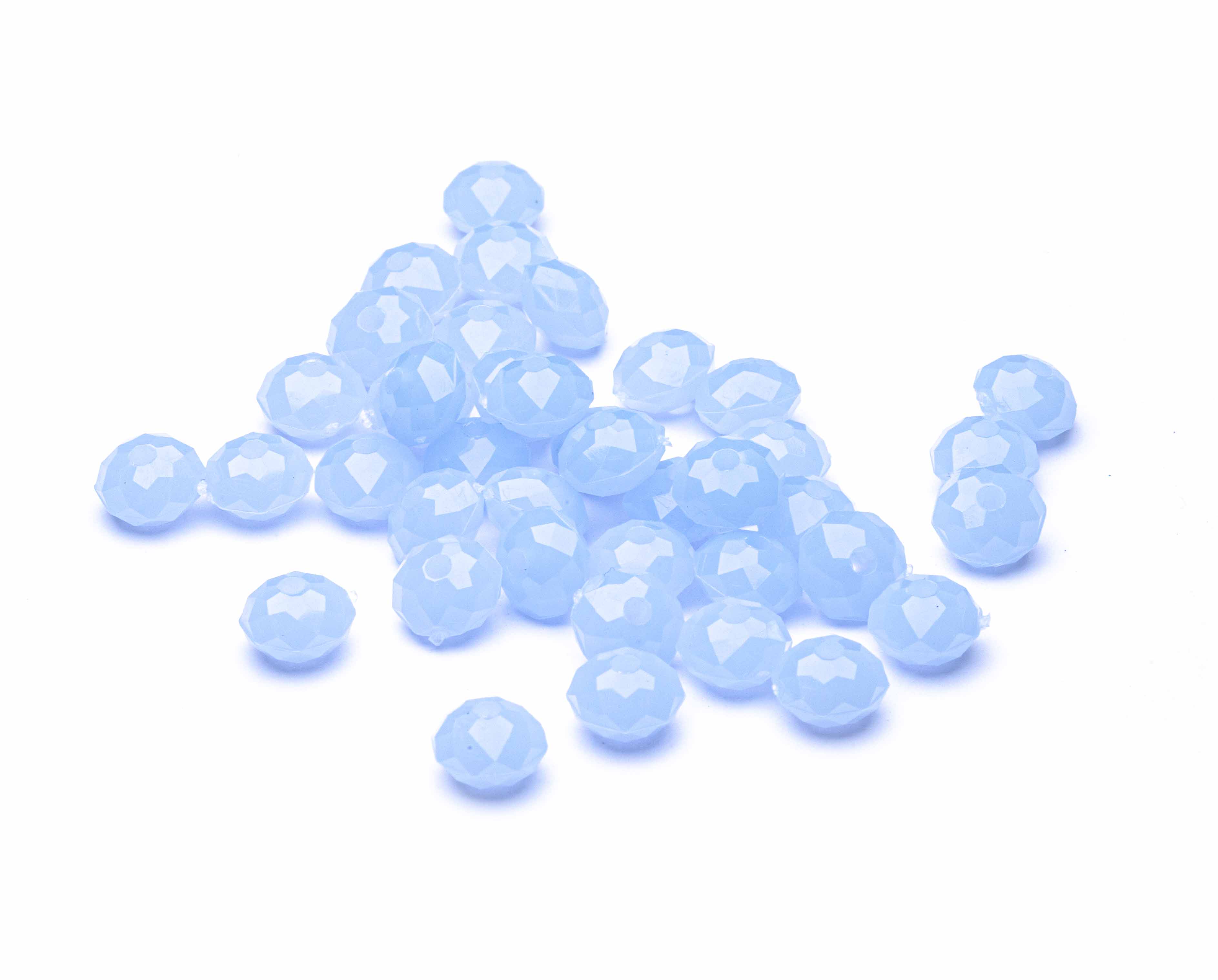 Acrylperlen Abacus Jade-Imitation 8mm 40 Stk.