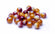 Glasperle rot/gelb 8mm 25 Stk.