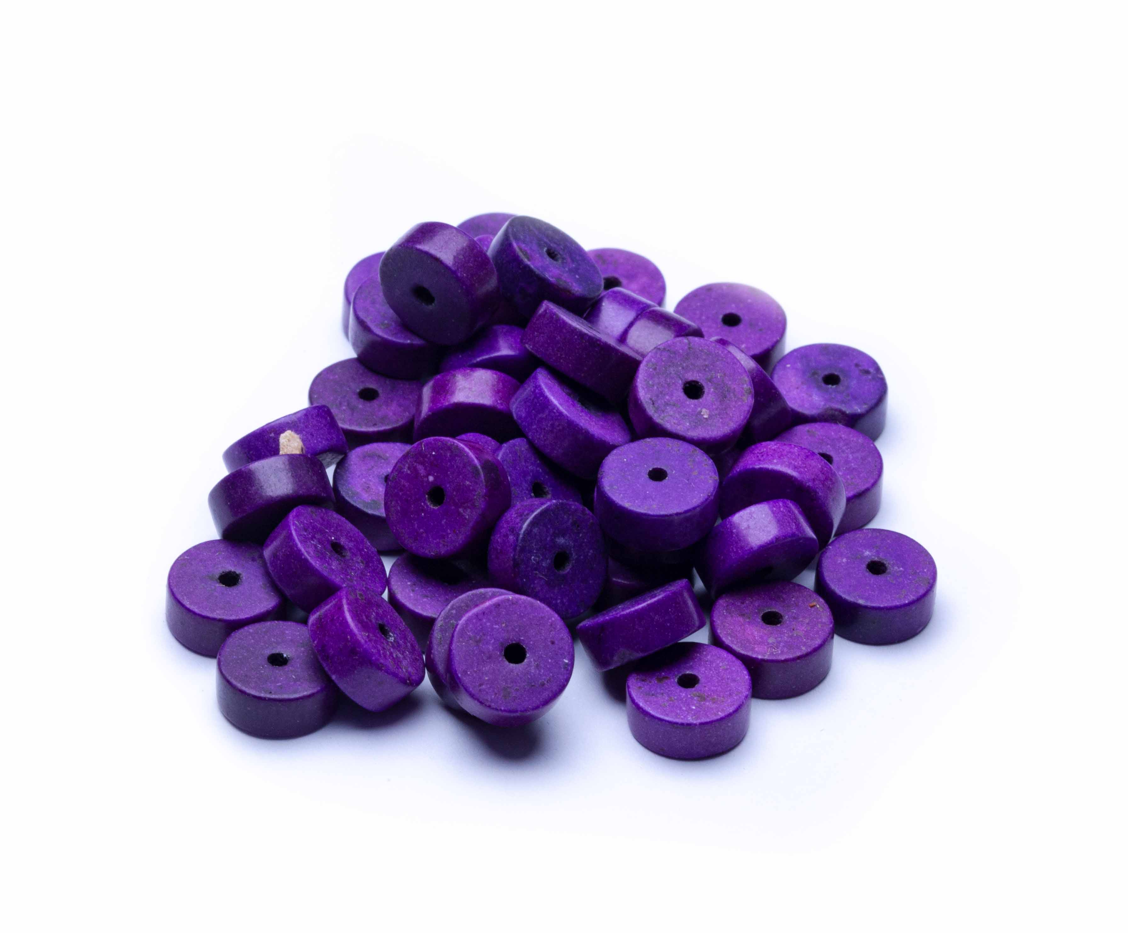 Türkis-Scheibe synthetisch 8x4mm 45 Stk.