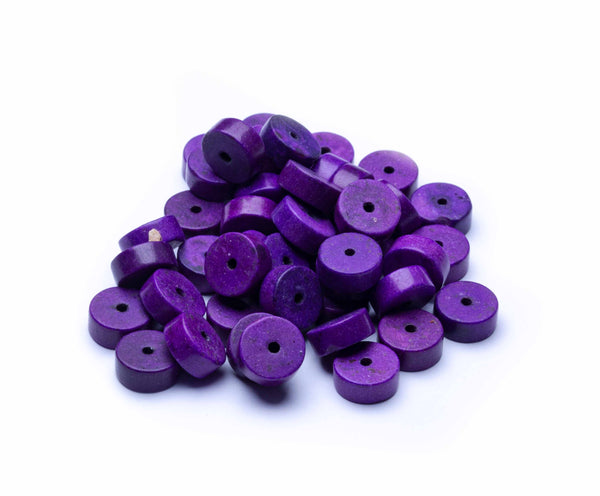 Türkis-Scheibe synthetisch 8x4mm 45 Stk.