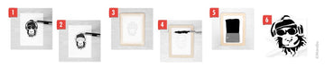 Marabu Textil Siebdruck-Set Siebdruckset 4teilig