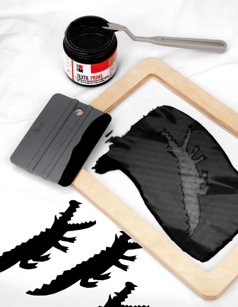 Marabu Textil Siebdruck-Set Siebdruckset 4teilig