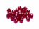 Glasschliffperlen rund weinrot 8mm 25 Stück