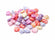 Acrylperlen Elefanten pastell bunt Mix 17mm 100 Stück