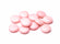 Scheibenperle-Acryl rosa Linse 14mm 12 Stück