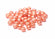 Wachs-Glasperle mit Struktur 6mm orange 48 Stück