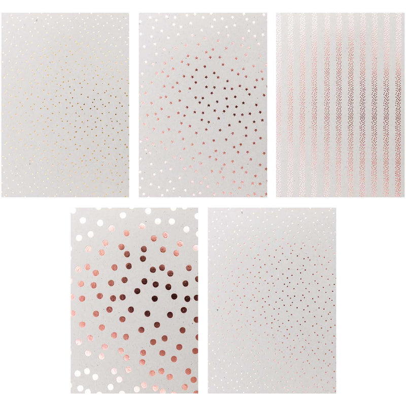 Graukarton Blockfolie FSC 20 Blatt/ 5 Blatt pro Farbe 250g/m² 21x29cm A4