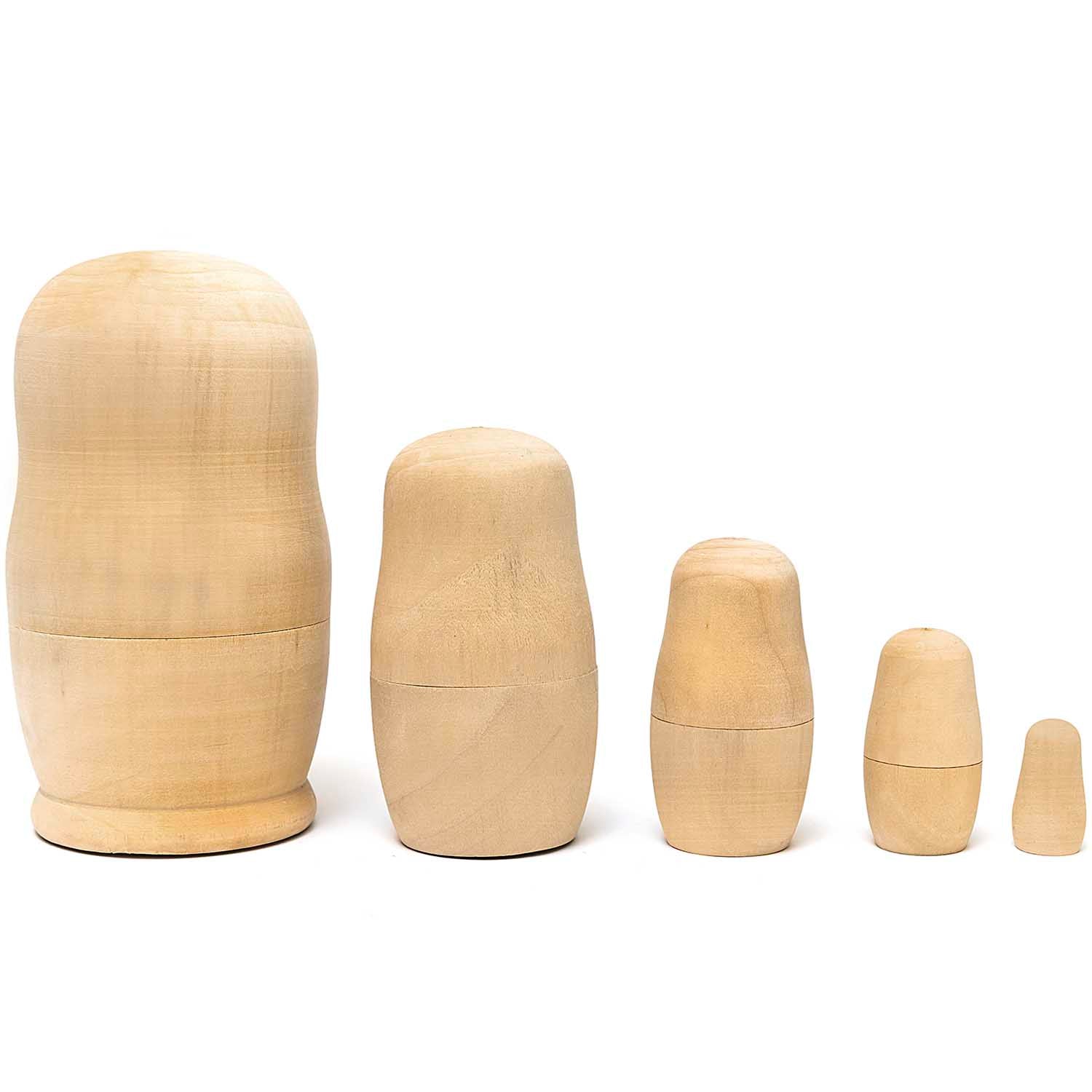 Matroschka Puppen Rohlinge 5 Stück