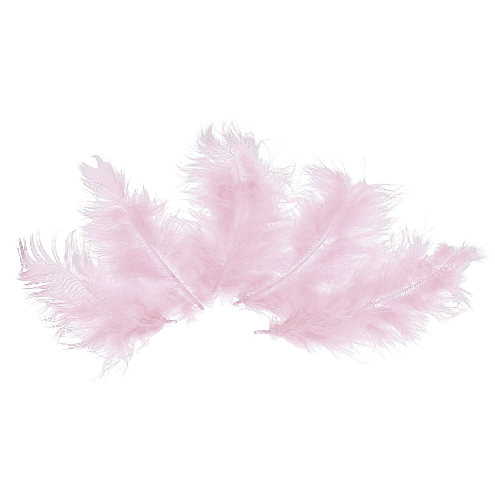 Truthahn-Federn ca. 15cm 5 Stück Rosenholz