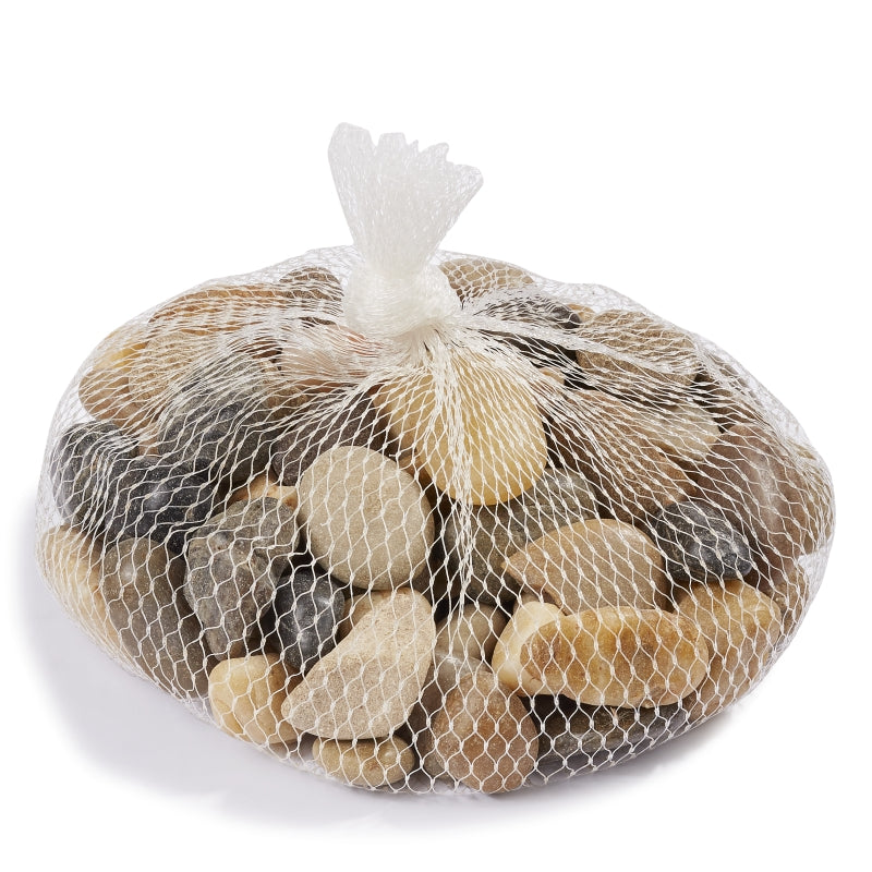 Steine ​​im Netz 500g farbig sortiert