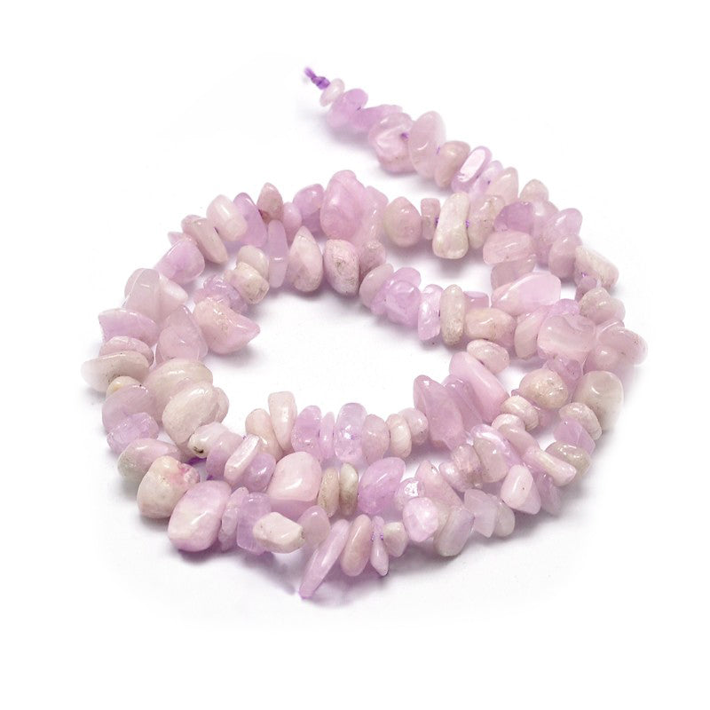 Kunzit Edelstein-Splitterkette Lithion-Amethyst lila/rosa 5-14mm 40cm