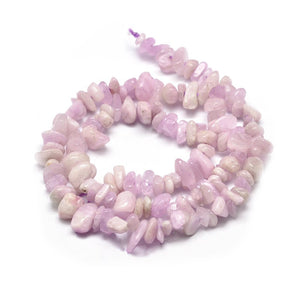 Kunzit Edelstein-Splitterkette Lithion-Amethyst lila/rosa 5-14mm 40cm