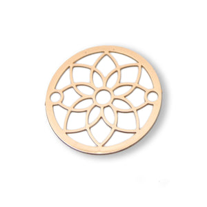 Metallzwischenteile Blume roségold 20mm 1 Stück