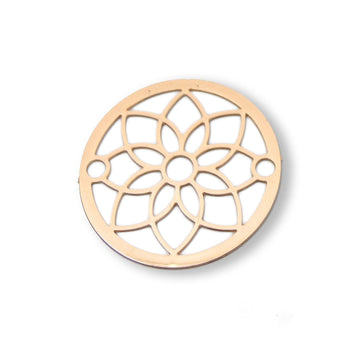 Metallzwischenteile Blume roségold 20mm 1 Stück