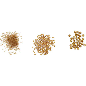 Mini Glass Beads ohne Loch 0-6-0,8 + 1,5-2 + 3mm 3 Dosen