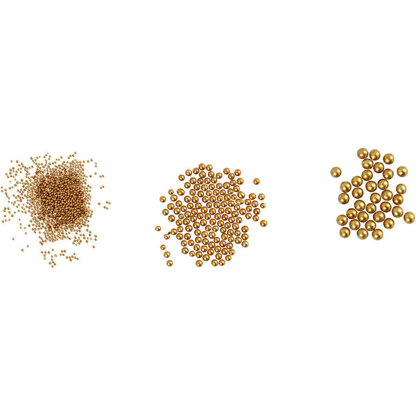 Mini Glass Beads ohne Loch 0-6-0,8 + 1,5-2 + 3mm 3 Dosen