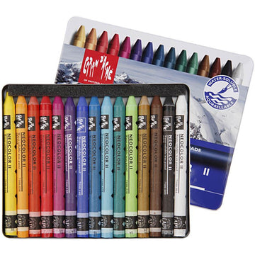 Caran D´Ache Aquarelle Effect Wachspastelle wasservermalbar 15 Stifte