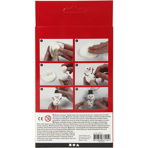 Bastelset Weihnachten Lustige Schneemänner zum Modellieren 23 teilig