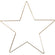 Drahtstern Hanging Ornament Star gold D: 30cm 3mm Stärke