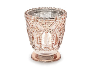 Kerzenhalter roségold 7x8cm Windlichtglas 1 Stück