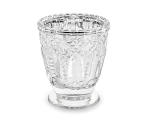 Kerzenhalter silber 7x8cm Windlichtglas 1 Stück