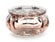 Glass Candle Holder Kerzenhalter roségold 6x3cm Windlichtglas 1 Stück