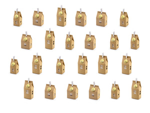 Adventskalender 24 Häuser aus Kraftpapier DIY-Set