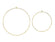 Metallringe gold mit Öse 2 Stück 20cm 28cm