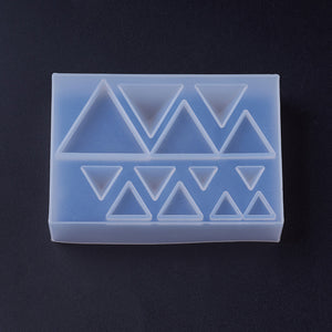 Silikongießform Dreiecke verschiedene Größen 6,5x8x1,5cm