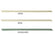Chiffonband Goldrand 3mm per Meter