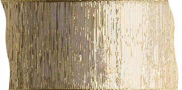 Band Lurex gold mit Drahtkante 60mm pro Meter
