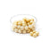 Glasperle Schimmer beige 6mm 45 Stück
