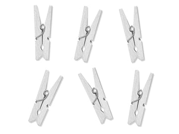 Mini-Wäscheklammern weiß 3cm 20 Stück